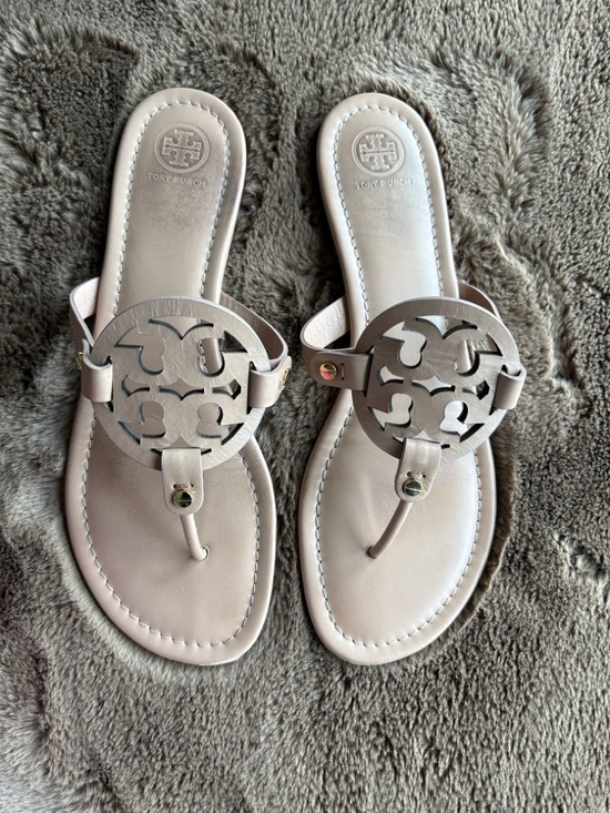 Tory Burch Shoes - Tory Burch Light Makeup Leather Miller Thong Sandals